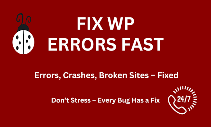 fix wordpress bugs and plugin theme errors fast and reliable