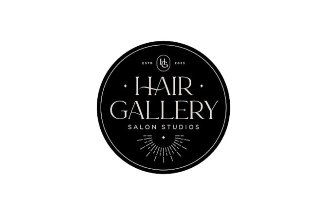 design hair gallery salon studios logo