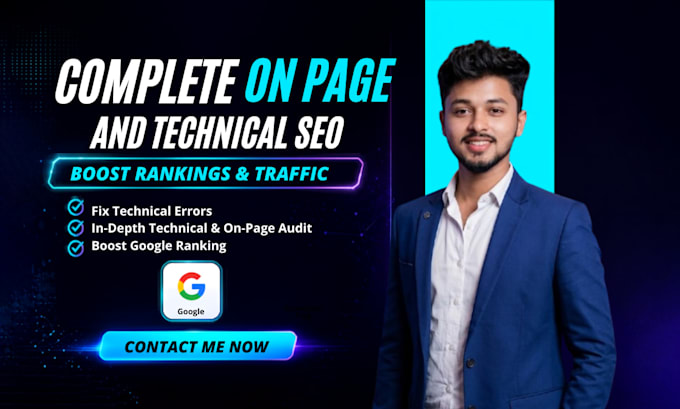 do fix technical errors and on page seo optimization