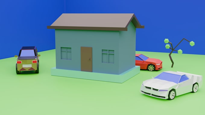 do low poly houses and environments