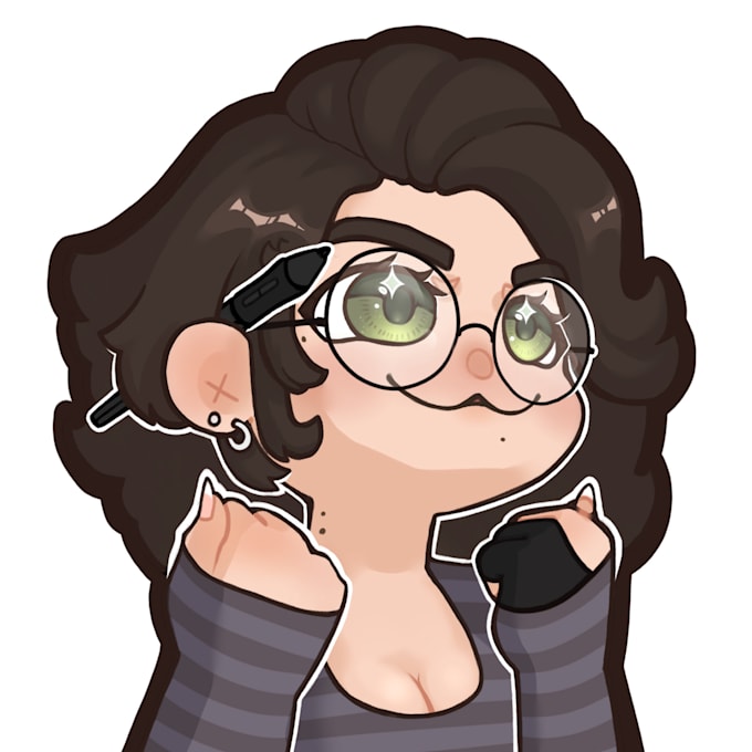 draw a custom chibi pngtuber