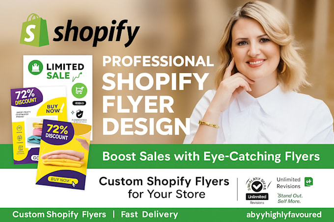 make custom shopify promotional flyers for e commerce marketing