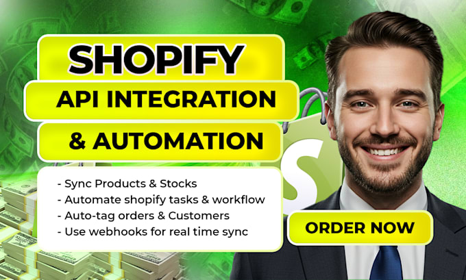 do shopify api integration and automation
