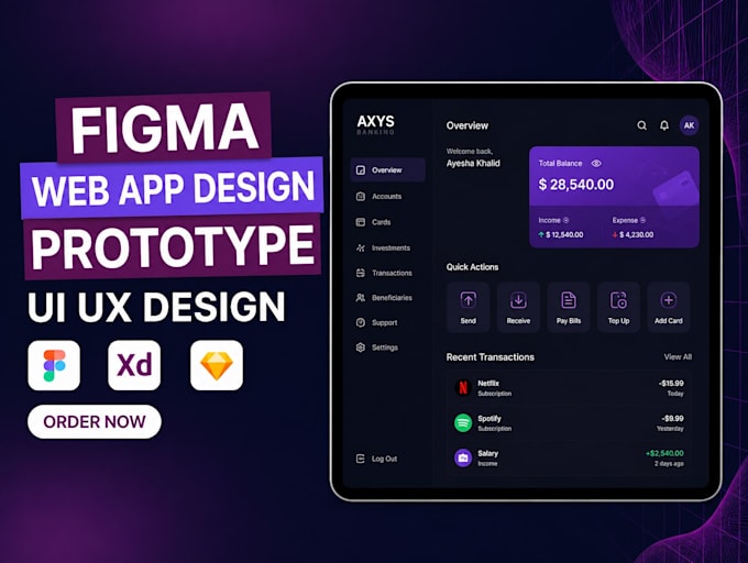 design dashboard, web app, product UI design, UI UX in figma