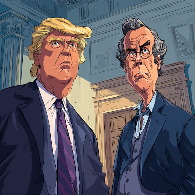 create a funny political cartoon for you