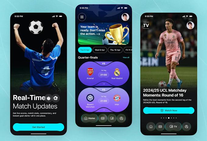 develop cricket app, basketball app, football streaming app, video streaming app
