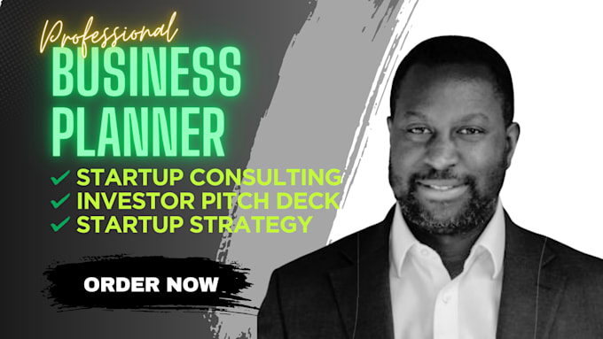 create a powerful one page business plan for startups and investors