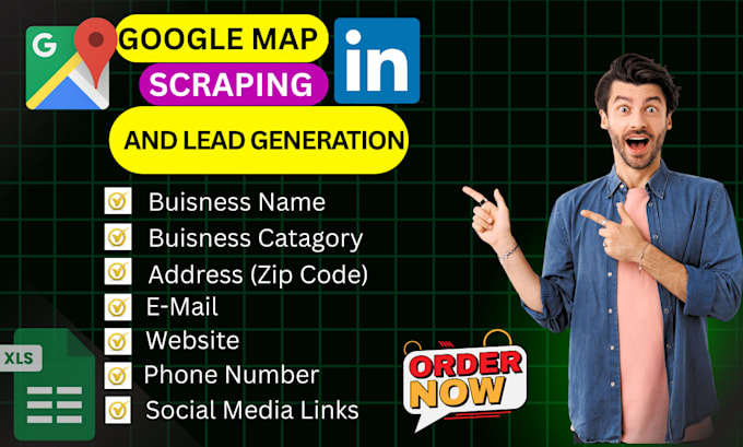 Do google maps scraping, business leads generation, data extract and ...