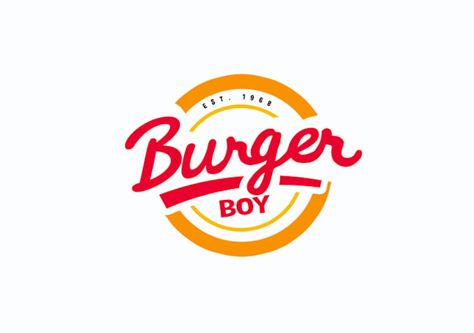 design extraordinary burger boy logo