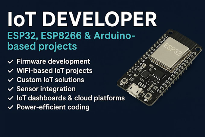 program esp32 firmware and custom iot arduino projects