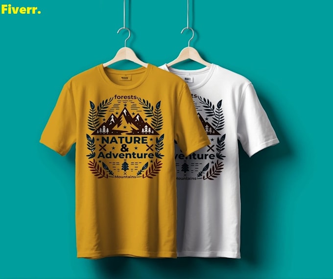 creative custom graphic t shirt logo design