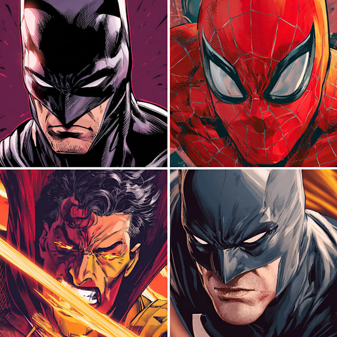 draw superhero comic superhero character marvel dc style