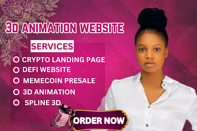 do 3d animated crypto website 3d spline animation crypto presale memecoin defido