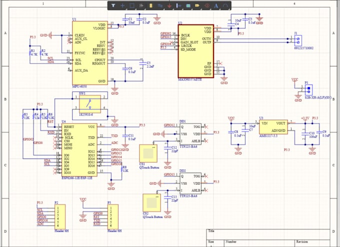 Design pcb schematic, pcb layout, iot, esp32, arduino coding in altium ...