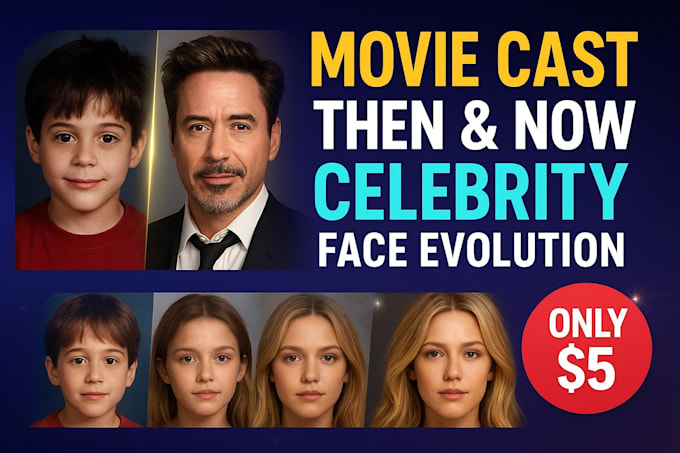 create celebrity gossip, celebrity evolution, and then and now videos