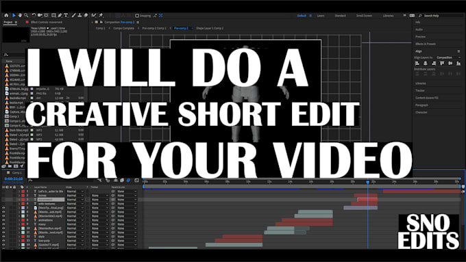 do a creative short video editing for your social media