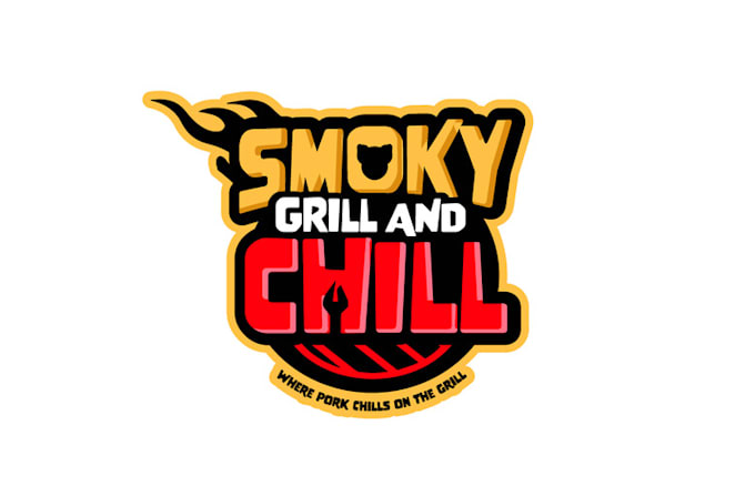 design fun side bbq concession trailer logo