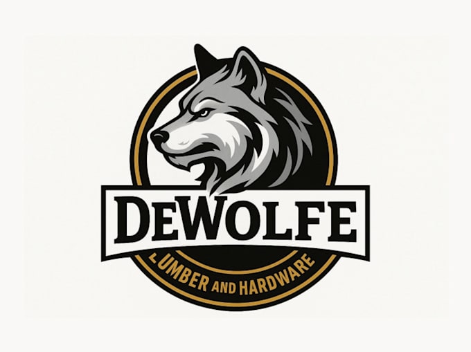 do modern professional custom wolf logo design