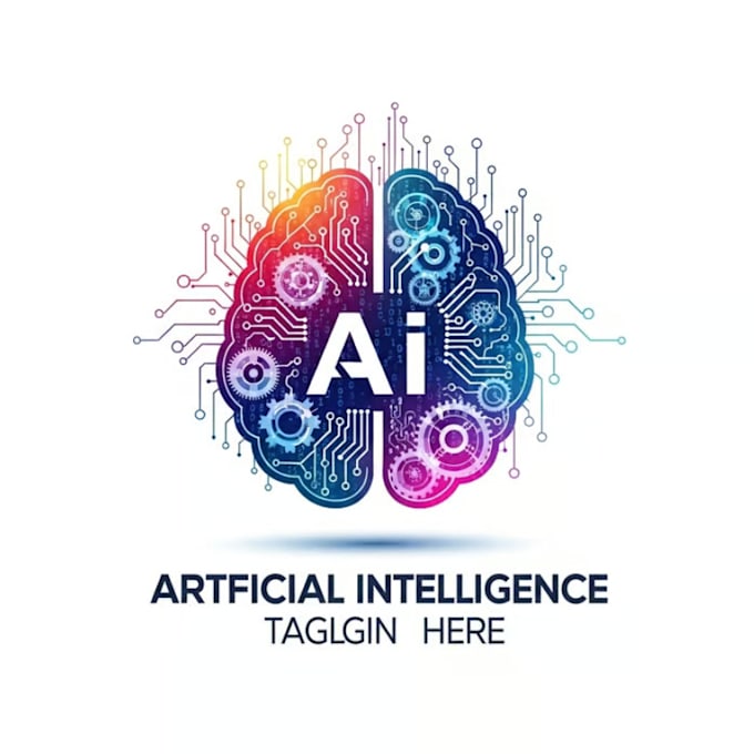 create a futuristic ai tech logo