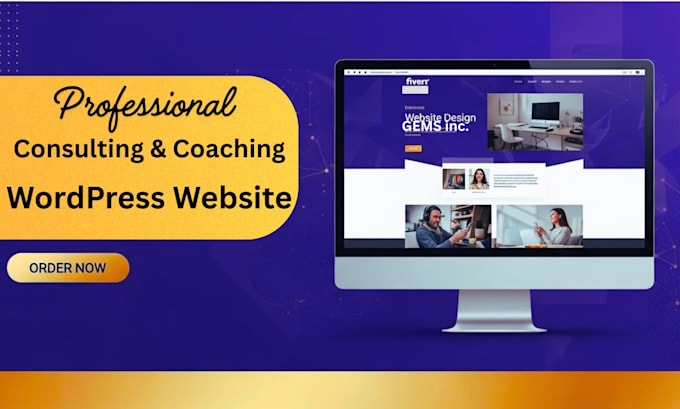 design a consulting and coaching website with wordpress