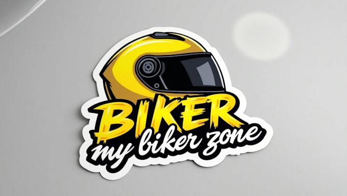 design realistic biker helmet logo with express delivery