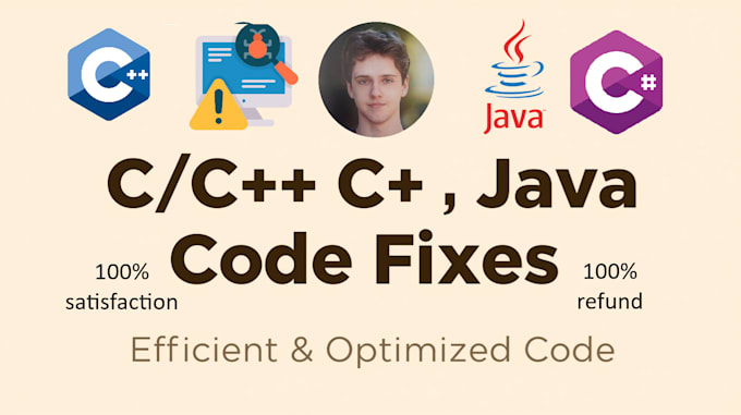 fix bugs and errors in your java, c, cpp, c sharp code