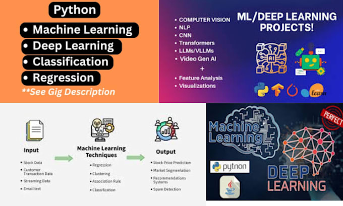 do machine learning, deep learning projects using python