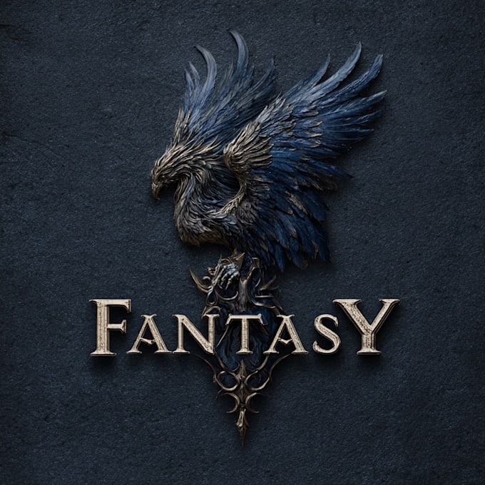 create a fantasy game logo and branding