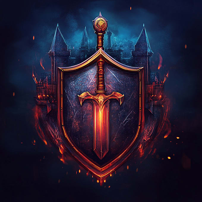 make a custom fantasy game logo