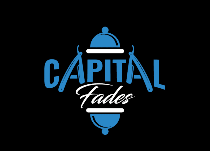 do modern premium barbershop, salon logo