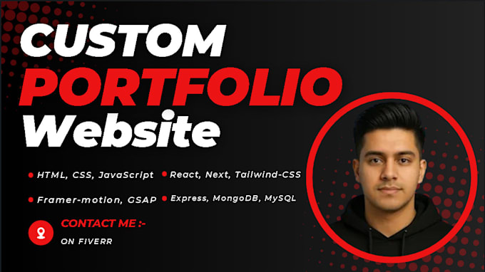 Create custom portfolio website by Ryan_dev9 | Fiverr