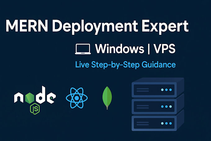 guide you live to deploy your mern project on windows or vps