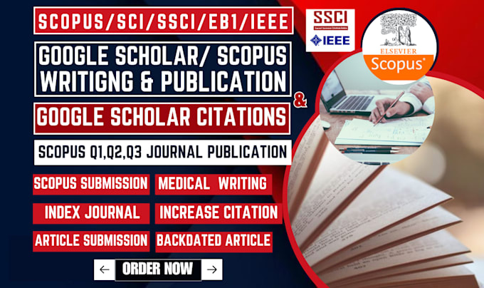 write publish research article on scopus, google scholar, ssci, eb1a writing
