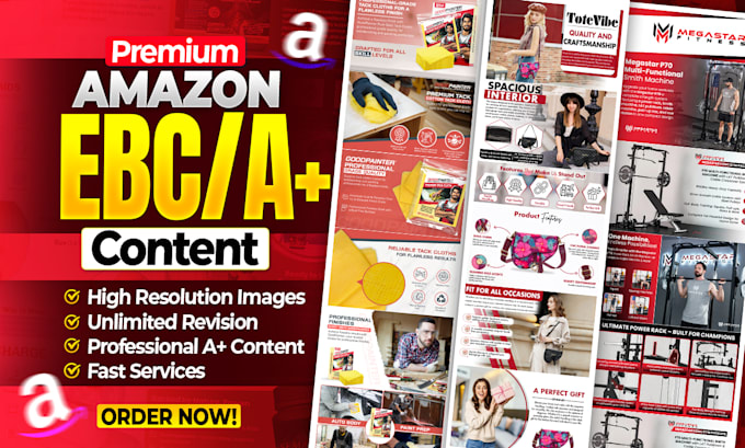 do amazon ebc design, amazon a plus content, or amazon listing images design