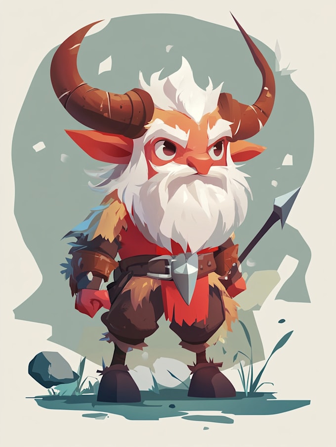 draw 2d game character illustration