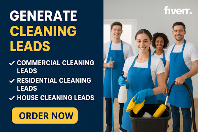 Generate commercial cleaning leads, residential cleaning, house ...