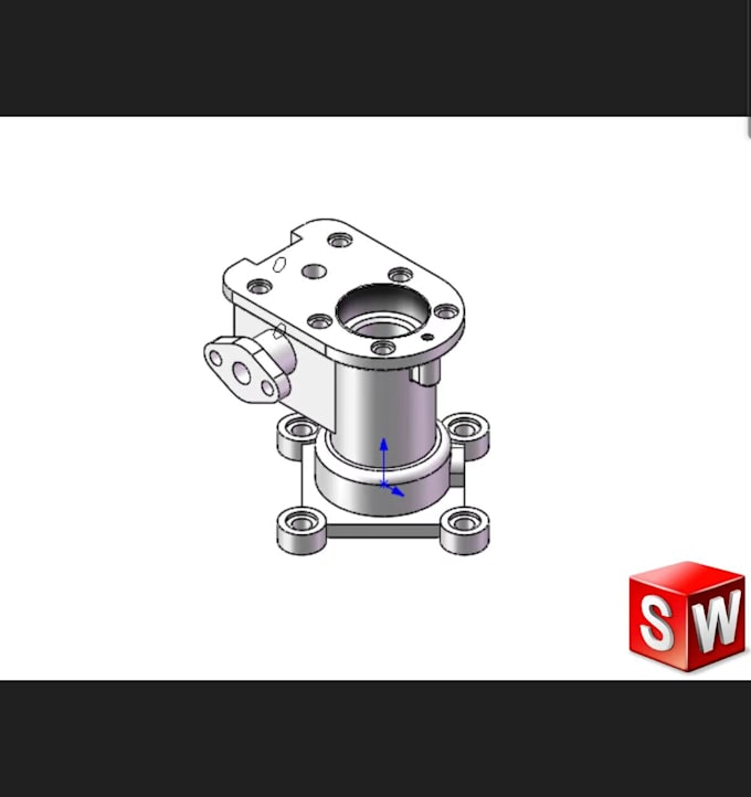 do 3d modeling with solidworks and cad for mechanical parts