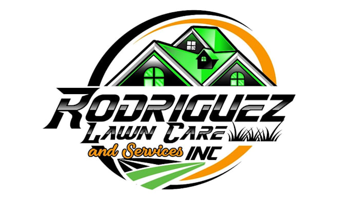 design a professional and creative lawn care logo