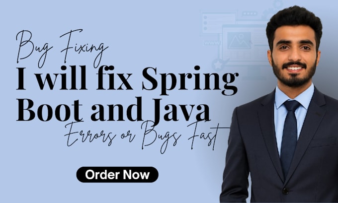 fix spring boot and java errors or bugs fast