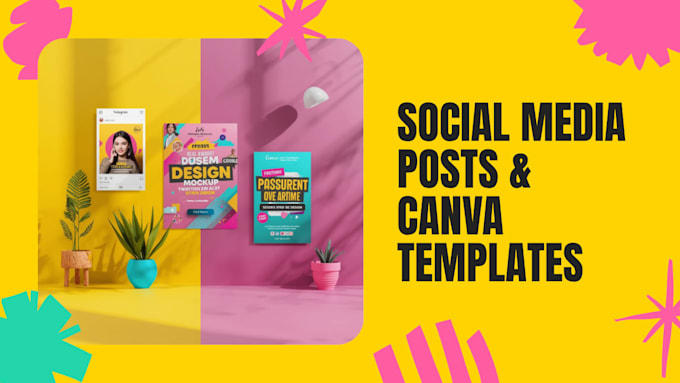 Design eye catching social media posts, flyers and banners using canva ...