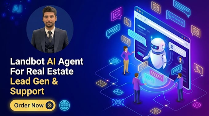 build  landbot ai agent for your business website automation