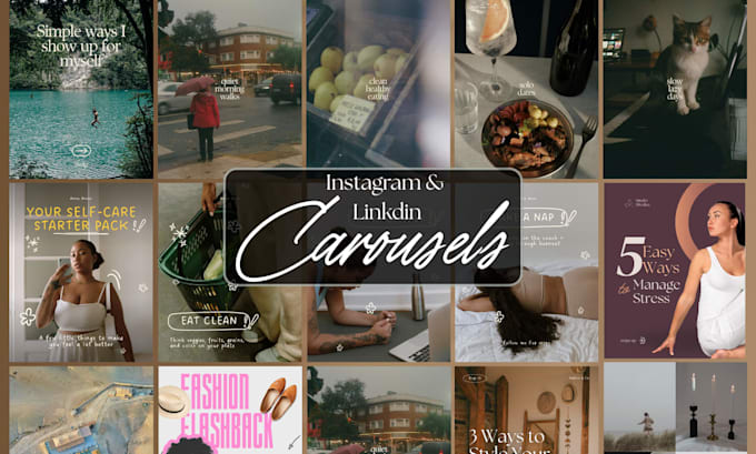 design carousels for linkedin or instagram on canva