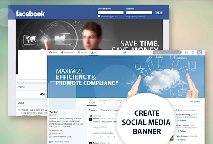 create social media banner