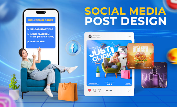design social media posts, conversion focused, 24h delivery