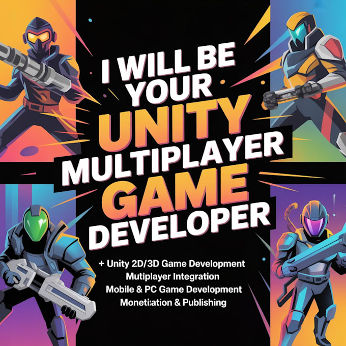 be your unity game developer for android, ios ,and PC