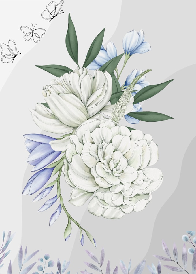 create elegant printable floral wall art for home decor