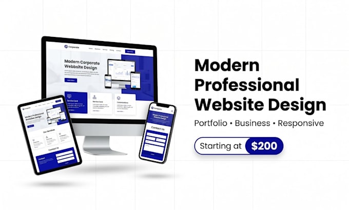 design a modern professional portfolio or business website