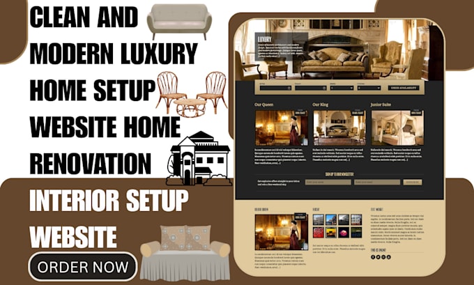 Design modern luxury home setup website home renovation interior setup ...