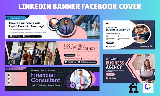 Design facebook banner or cover do linkedin banner by Oladim_john | Fiverr