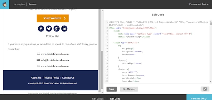 make custom responsive template from PSD